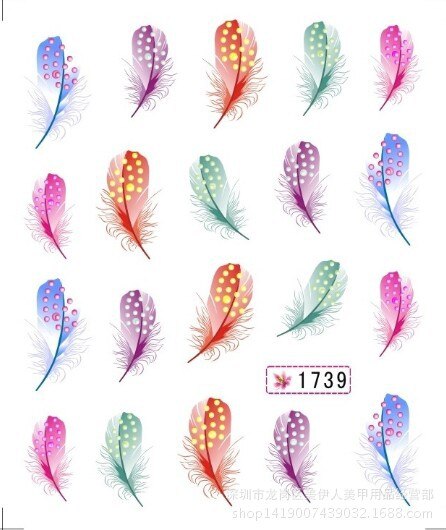1 pièces plume colorée bricolage Nail Art strass petites perles irrégulières manucure 3D Nail Art décoration dans les accessoires de roue: 15