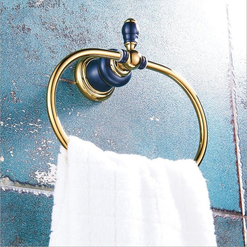 Ovale Handdoek Ringen Chroom Metalen Handdoek Bars Holder Handdoek Hangers Opslag Wandmontage Badkamer Accessoires Badhanddoek Rekken