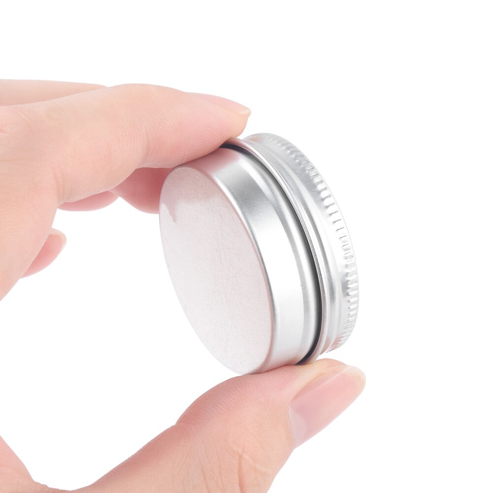 10pcs 10g Refillable Container Aluminium Nail Art Cosmetic Pots Box Cream Storage Jar Tin Empty Round Can with Screw Inexpensive