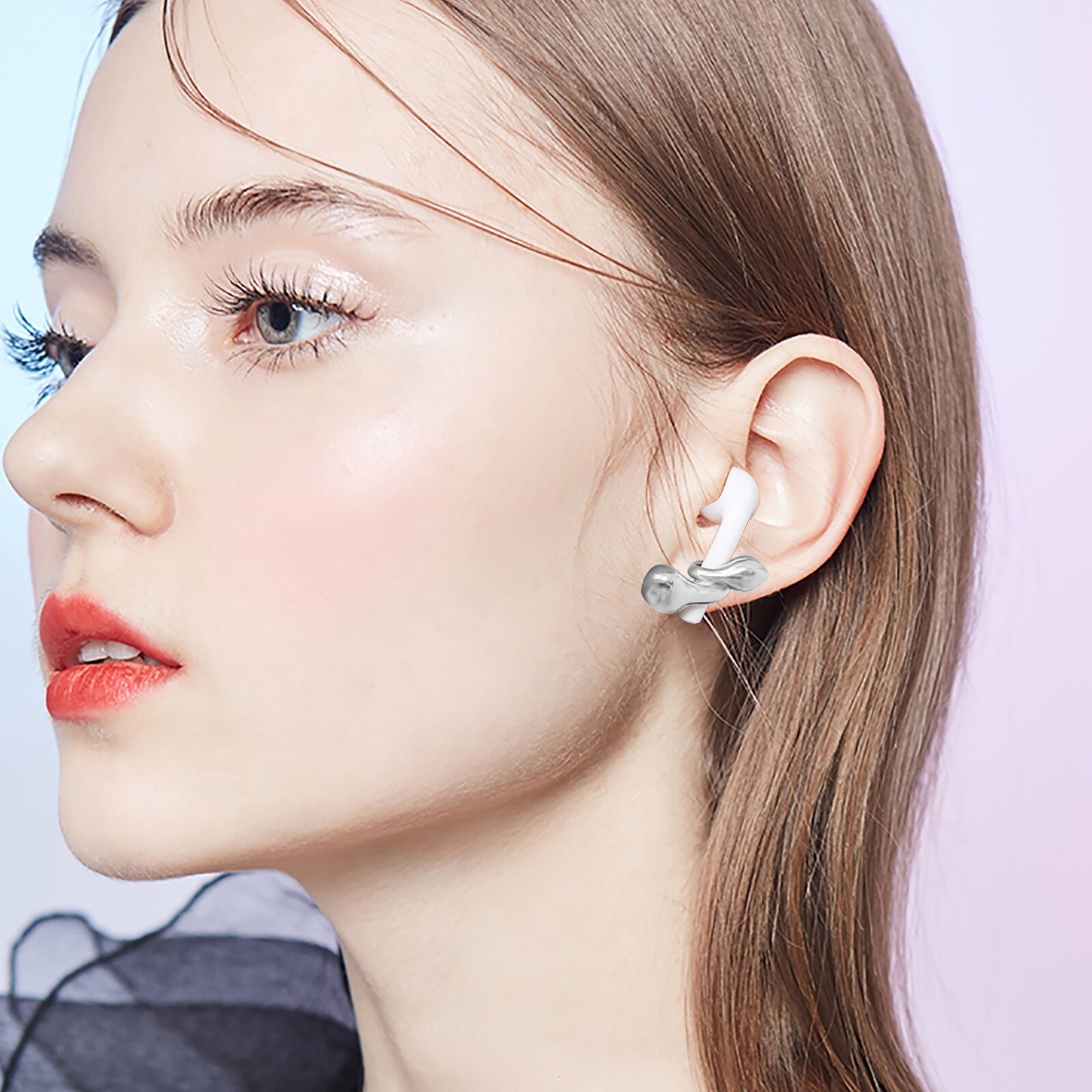 2020 di modo di Orecchini con Perno per Airpods pro Auricolare Autunno Antiscivolo di Protezione corno Orecchino Boho Orecchio cingolato dell'involucro Orecchino Della Boemia