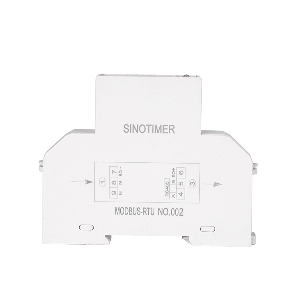 DDS519R LCD Mudbus 18mm Mini Digital Power Meter Single Phase Watt Meter DIN Rail With Backlight AC 5-100A 230V