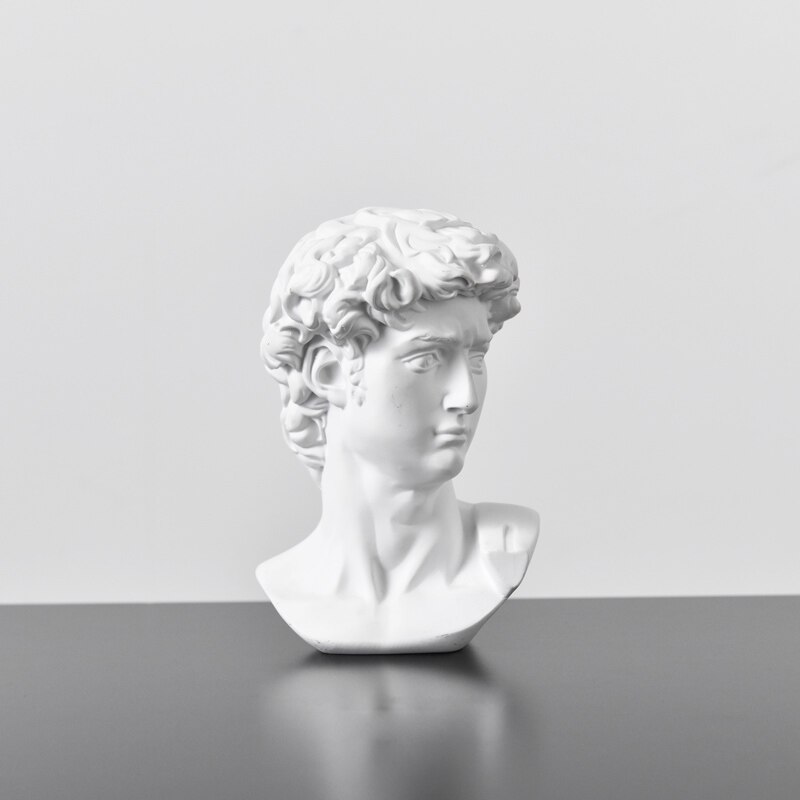 Modern karaktär huvud skulptur dekoration syntetiskt harts vardagsrum sovrum dekoration trädgårdsskötsel heminredning: 15 x 11cm