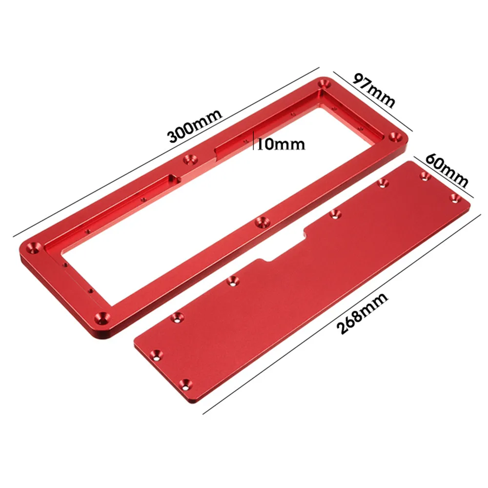 Electric Circular Saw Flip Cover Plate Flip-Floor Table Special Cover Plate Adjustable Aluminium Insert Plate for Table Saw