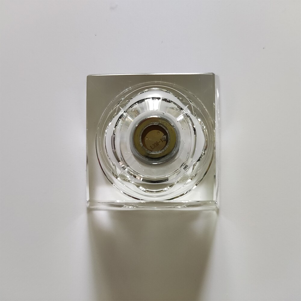 Led nat farverigt lys krystal firkantet base holder display stativ til krystaller kugle belysning tilbehør håndværk indretning: 4cm