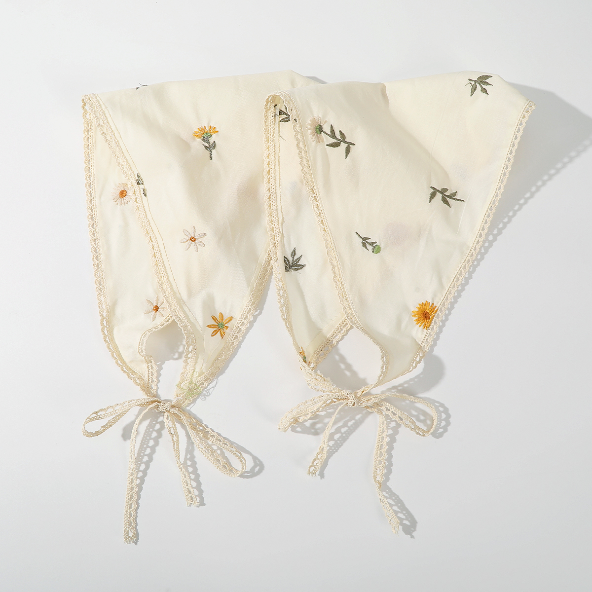 Bufanda triangular con estampado de tela, bandas para el cabello con flores, turbante, Bandana, diademas para mujer, accesorios para el cabello Retro dulces