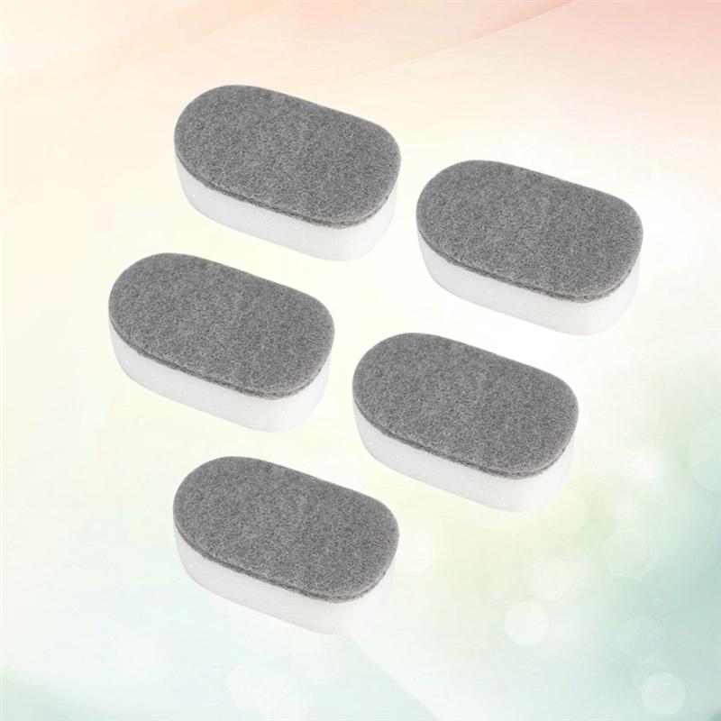 5pcs Household Sponge Scouring Pad Home Kitchen Dishwashing Sponge Cleaning Pad Sponge Cloth (Grey + White)