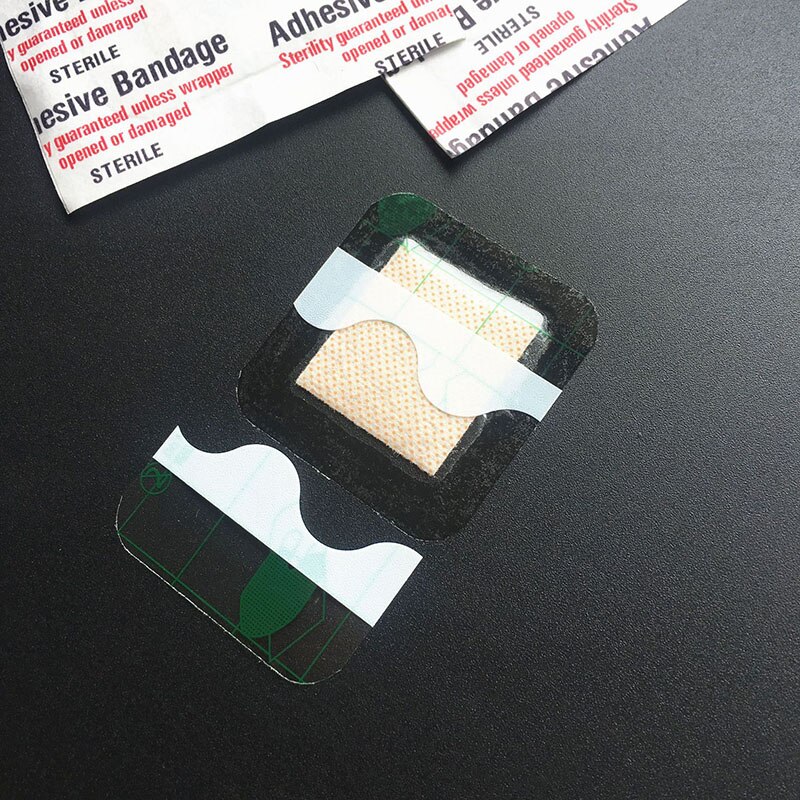 50 st genomskinliga pu fyrkantiga plåster vattentät hemostatiskt självhäftande bandage barn 38*38mm skyddsdekal