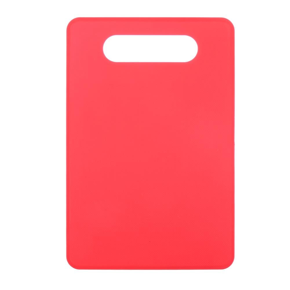 Plastic Non Slip Anti Bacterium Cutting Board Food Slice Cut Chopping Block: Red