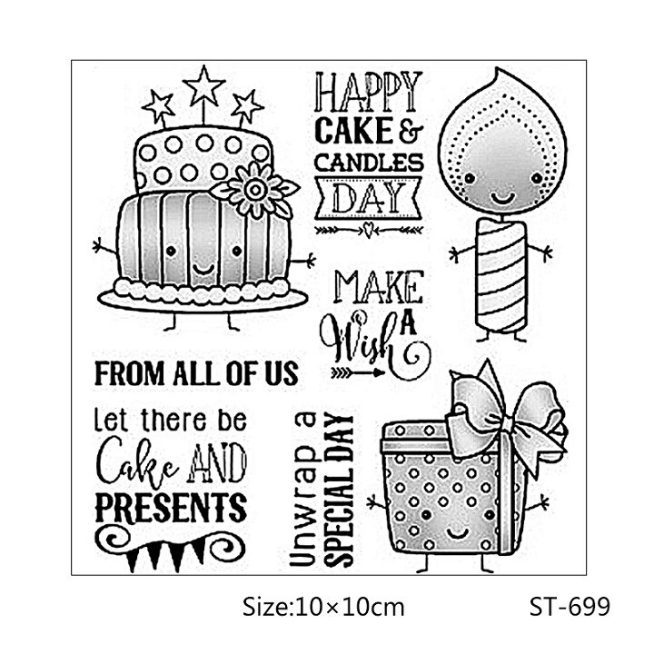 AZSG Heerlijk eten/Mooie dieren Clear Siliconen Stempel/zegel voor DIY Scrapbooking/fotoalbum Decoratieve Duidelijke Stempel lakens: stamp   ST-699