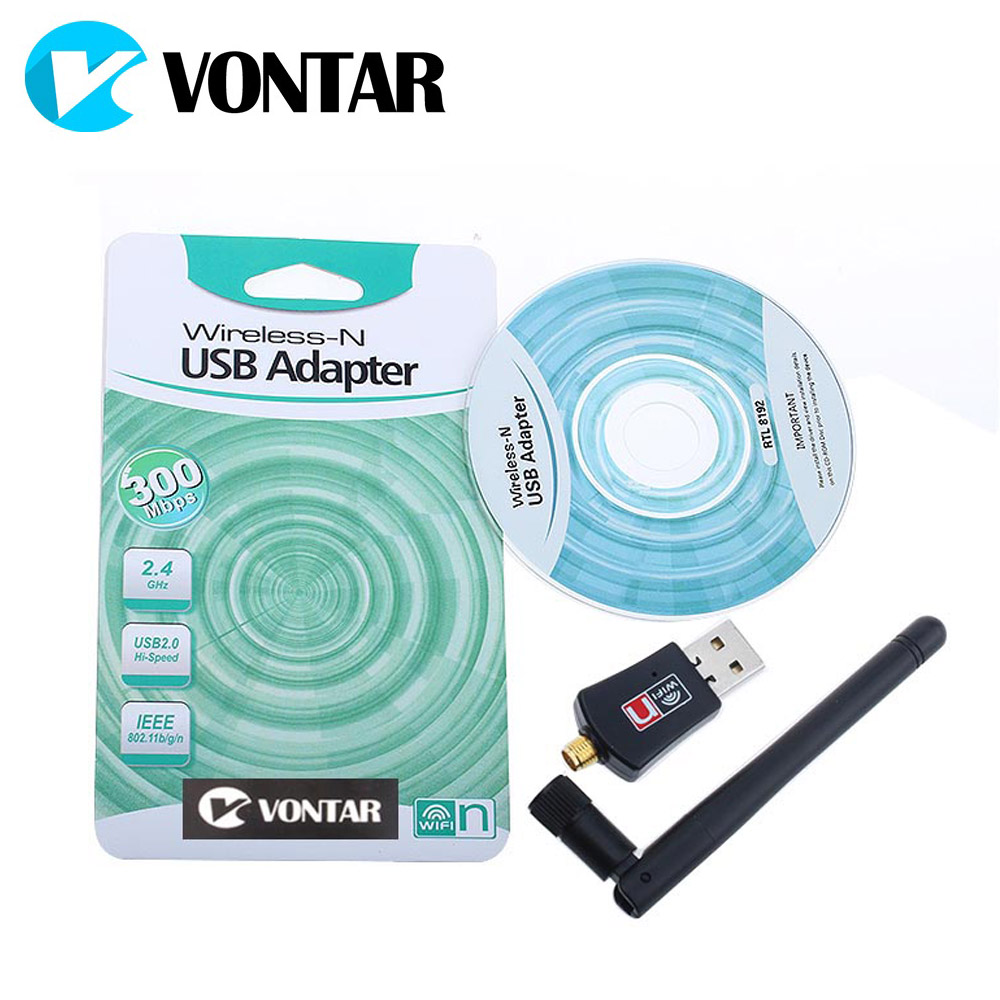 300 mbps sem fio wi-fi adaptador usb wi-fi receptor 2.0 com 2dbi antena lan placa de rede 802.11n/b/g para computador desktop