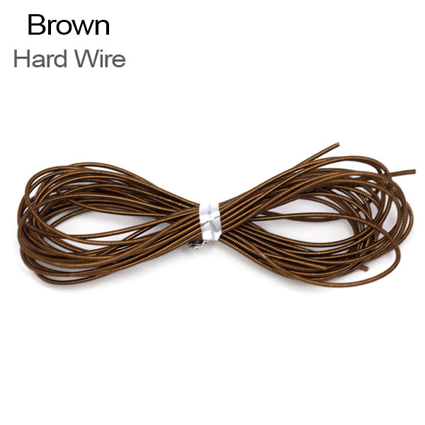 10g French Bullion Hard Wire 1MM Embroidery Thread Gimp Sewing Gold Work Copper Wire Handmade Jewelry Making Канитель жесткая: Hard Wire-Brown