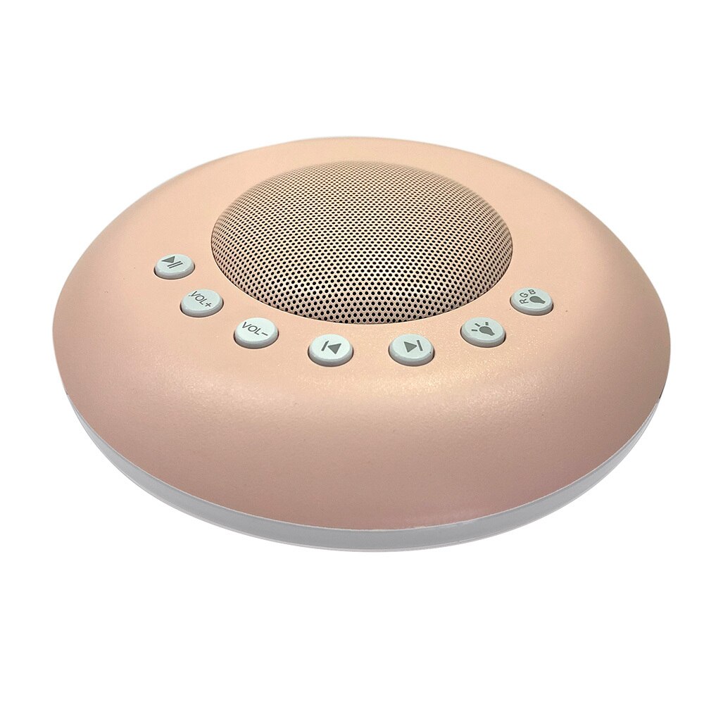 Vit brus maskin nattljus barnminne timer funktion lugnande ljud: Rosa