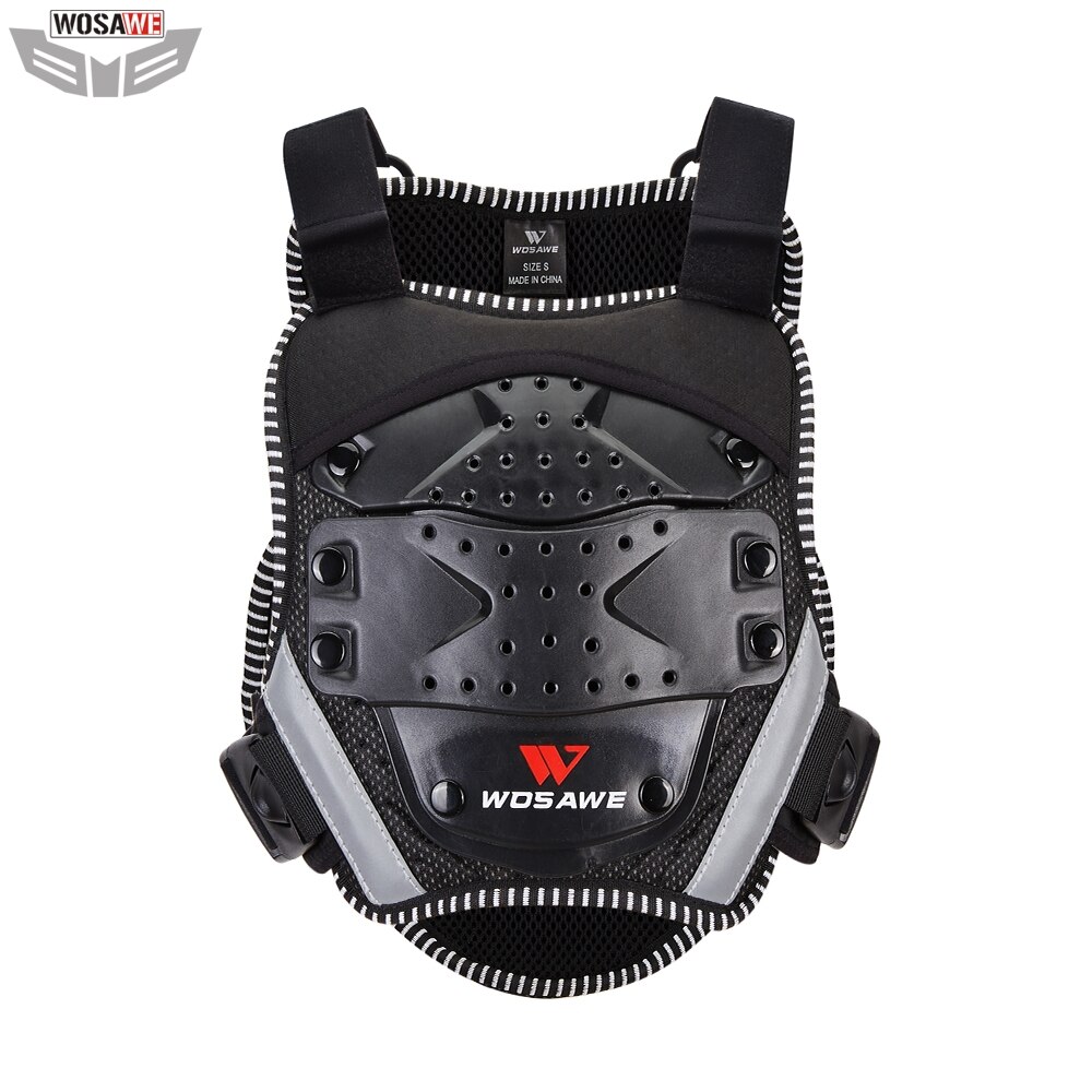 WOSAWE motos armadura para niños equipo de protección de pecho protección de espalda para niños protección de ciclismo esquí protector para andar en monopatín