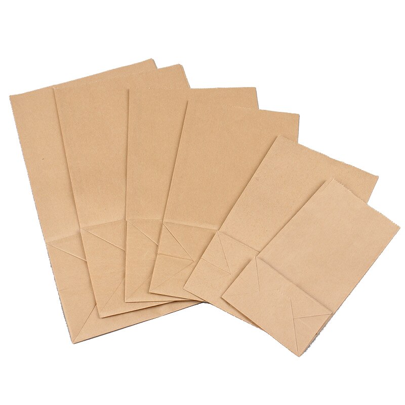 Bolsas marrones de panadería/bolsas de papel Kraft para galletas, sándwiches, pan, aperitivos para llevar alimentos secos y, suministros para fiestas y bodas, 10 Uds.
