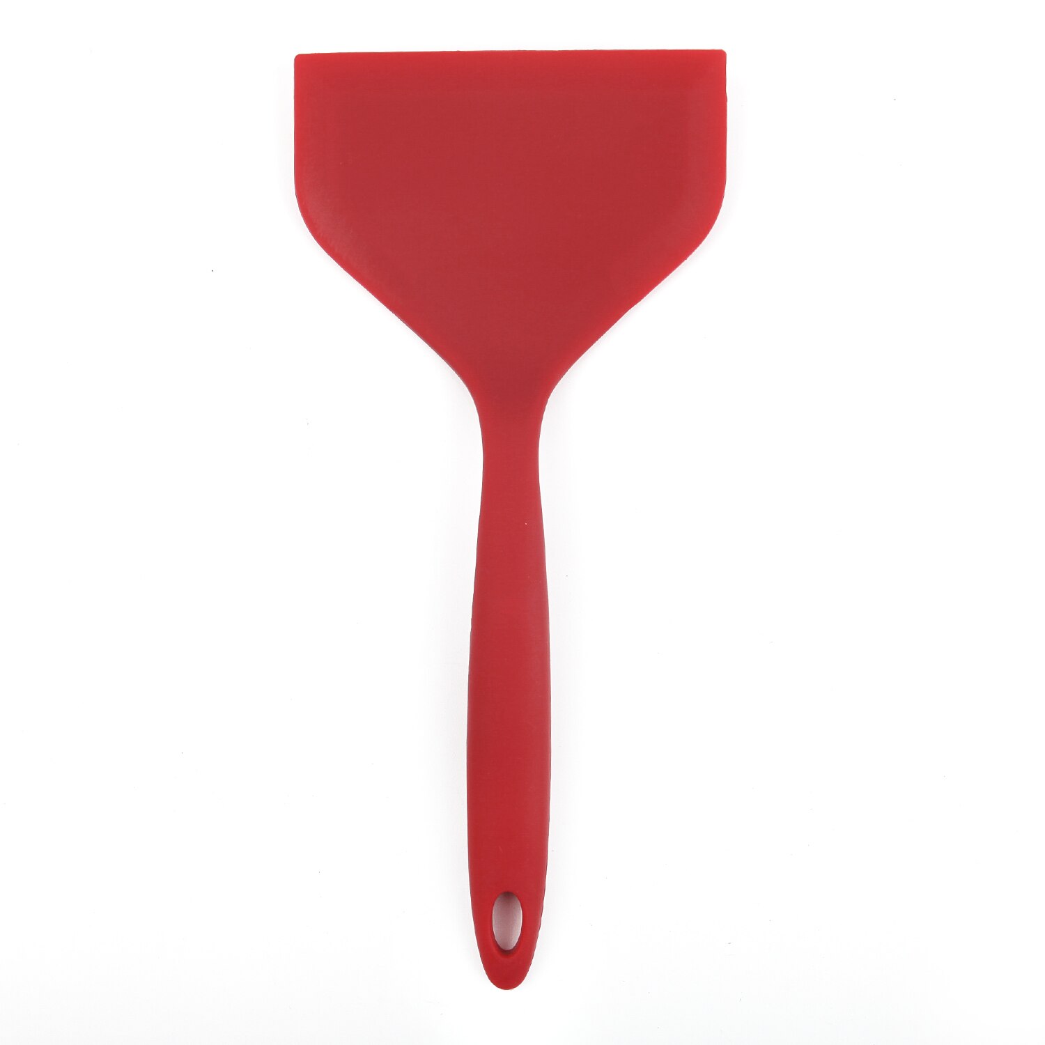 Pro Home Cooking Utensils Silicone Spatulas Beef Meat Egg Kitchen Scraper Wide Pizza Shovel Non-stick Turners Food Lifters Tool: A - Red