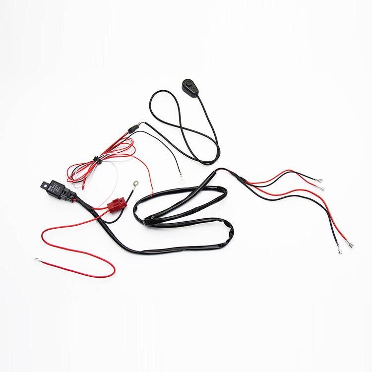 Wire Harness 2M 12v 24v 40A Harness Relay Loom Cable Kit Fuse for Autopilot Off-road Led Work Light Car LED Light Bar Wire