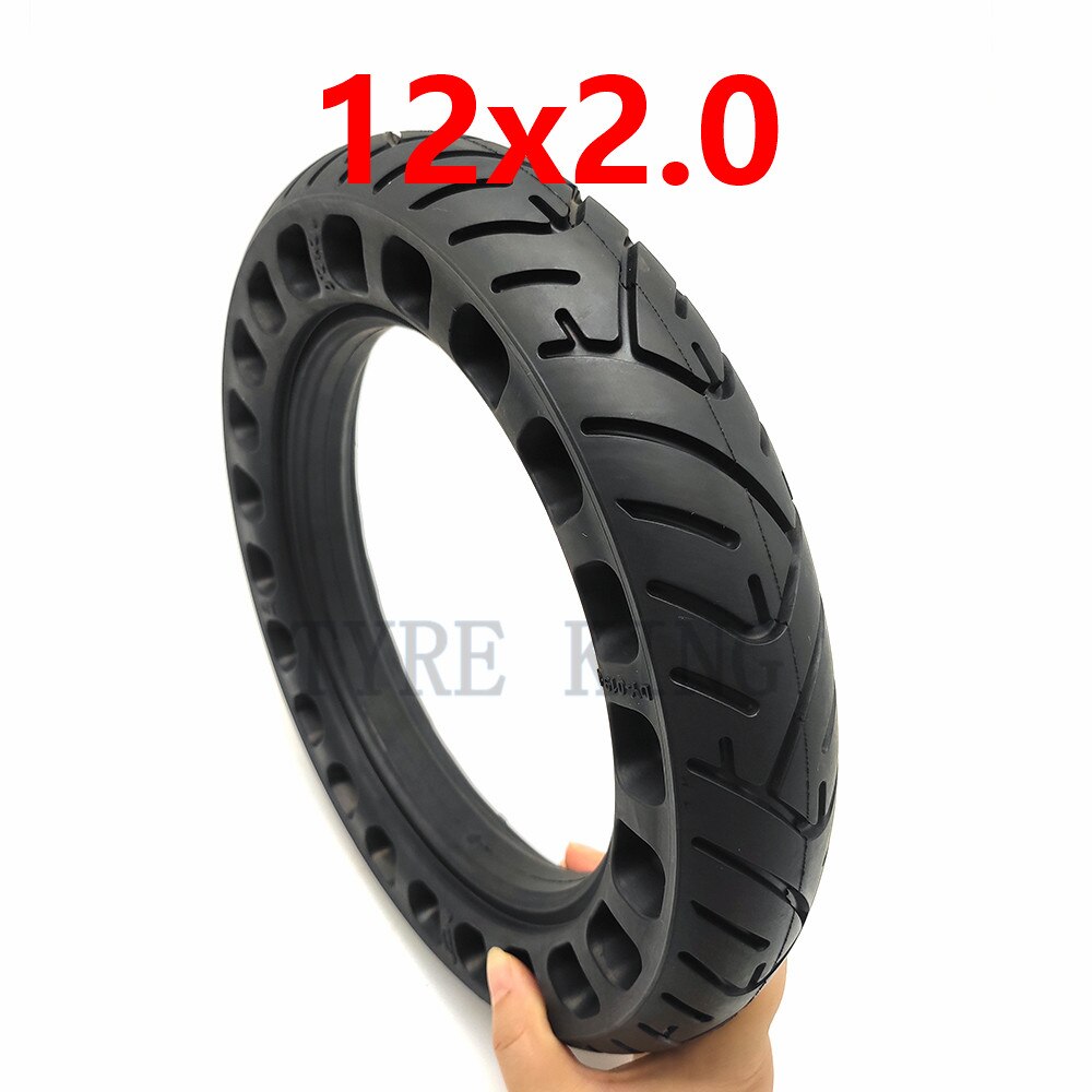 12 Inch Non-inflatable Tubeless Solid Tyre Wheel 12x2.0 12x2.125 for Many Gas Scooter E-bike Hoverboard Self Balancing Parts