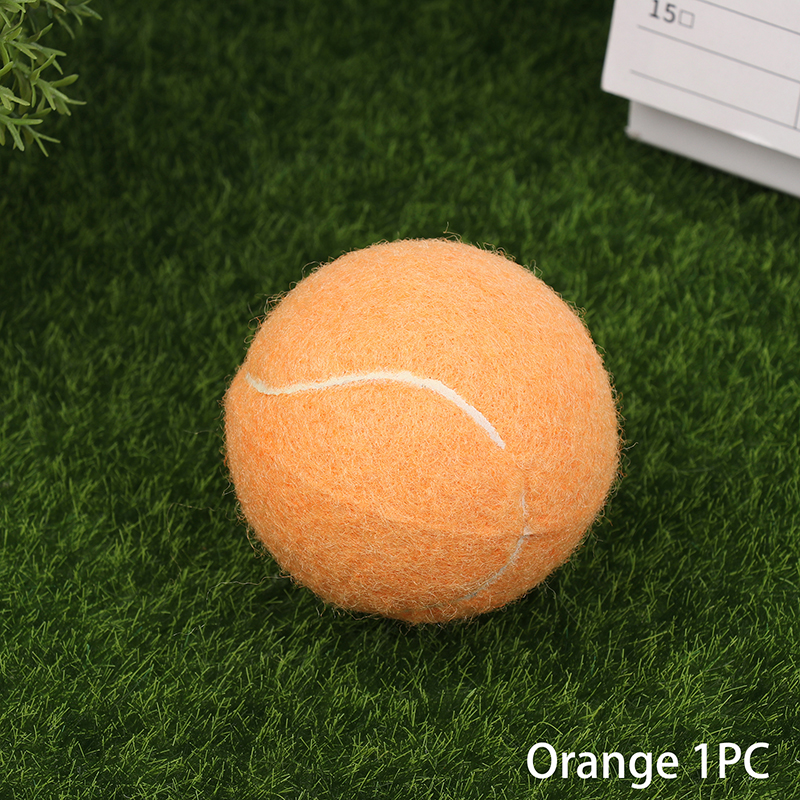 1/3/6 Stück Tennisball, verschleißfest, hochelastisch, Trainingsball, Tennis für das Ausbildung, elastische Faser, Gummi, draussen-Tennis: hellgelb