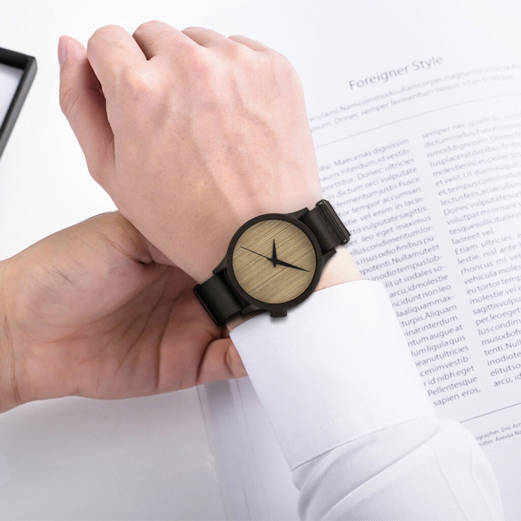 Casual Mode Houten Horloge Mannen En Vrouwen Horloge Bamboe Horloge Curren Horloge Mannen Часы Мужские Erkek Kol Saati reloj Hombre