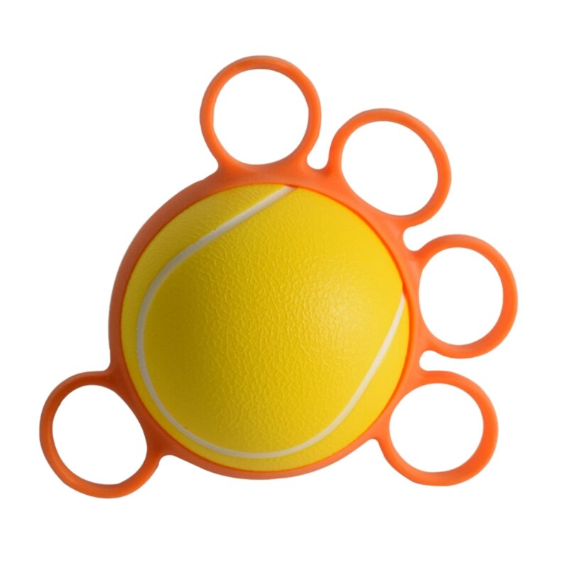 1 Pcs Finger Grip Ball Massage Rehabilitation Training Elderly Exercise Ball Hand Finger Strength Circle Grip Device Grip Tool: 25 pounds set 1