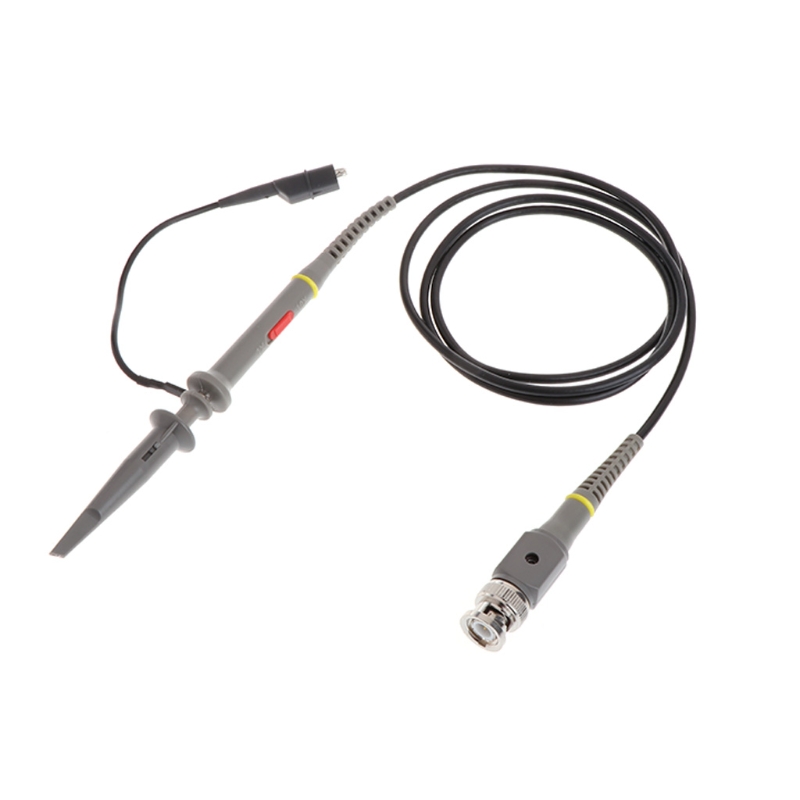 Sonda de osciloscopio de alta precisión, pinza de prueba de cocodrilo con tasa de atenuación ajustable, 1X 10X P6100 MHz, novedad de 100