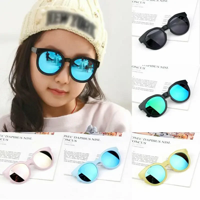 MOONBIFFY 2023 gafas de sol para niños y niñas, lentes brillantes, protección UV400, gafas de sol encantadoras para bebés de 2 a 8 años, novedad