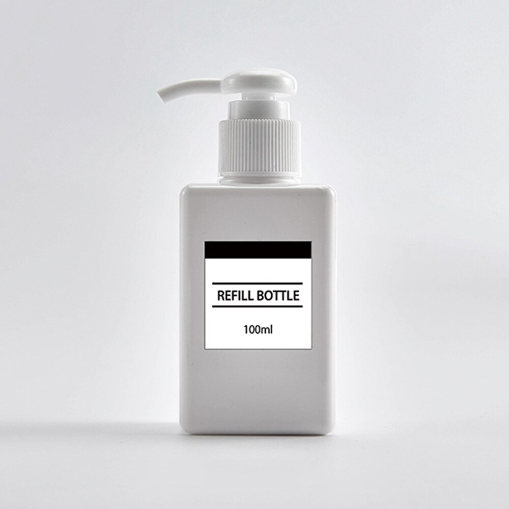 Savon mousse pompe moussante vide bouteille carrée en plastique bouteille transparente liquide douche Gel mousse pompe: E659314