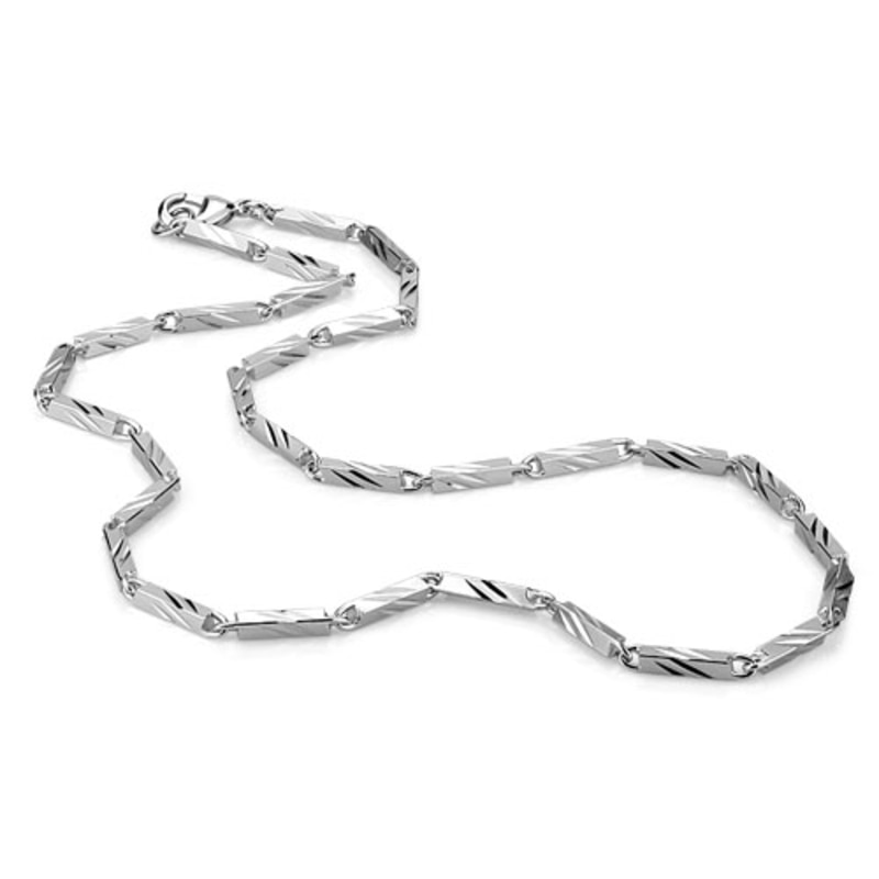 925 Sterling Zilveren Heren Ketting Patroon Graveren Solid Silver Chain Chic Mannen Sieraden Party Accessoires Niet vervagen