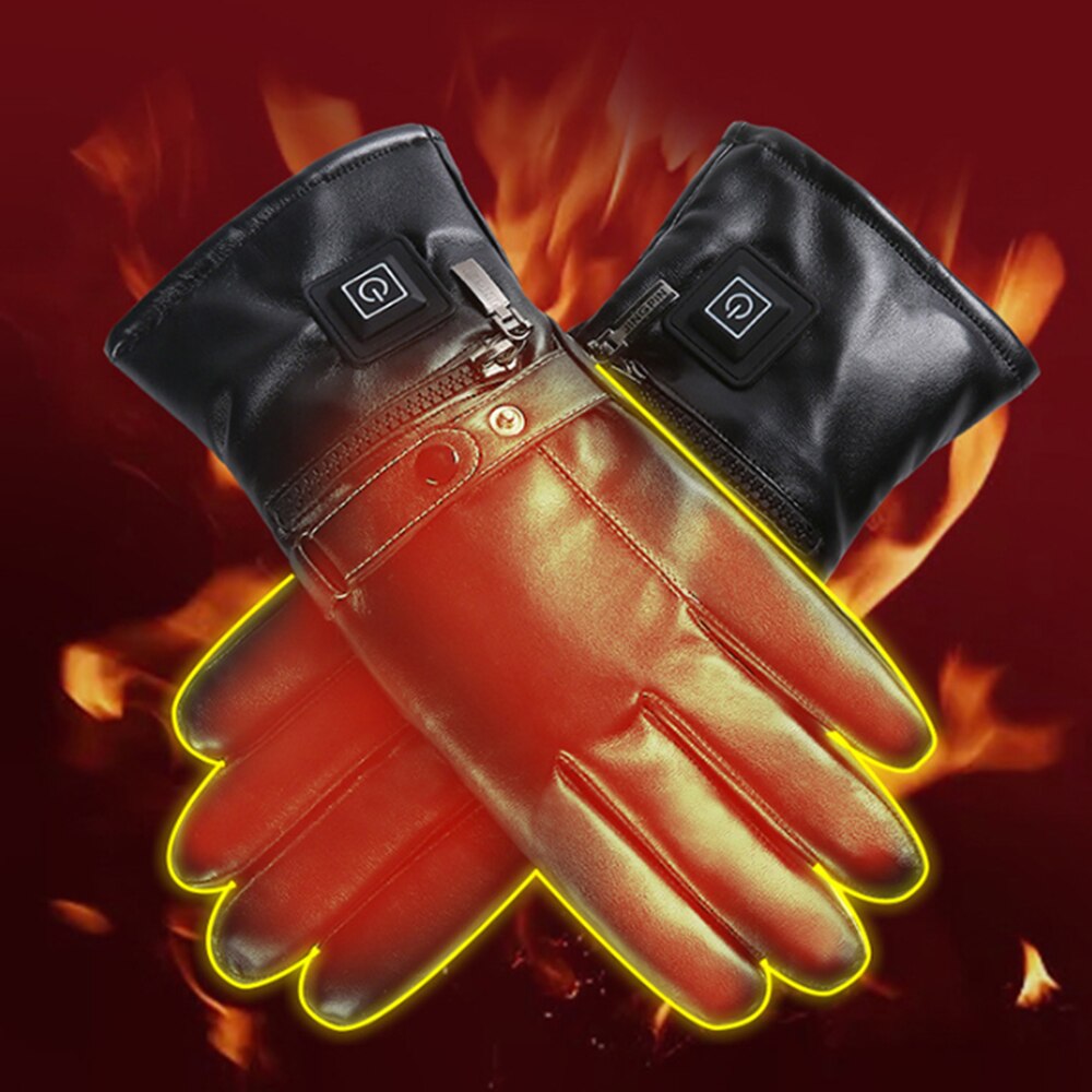 Motorfiets Handschoenen Verwarmde Handschoenen Usb Opladen Winter Warme Handschoenen Met Onafhankelijke Verwarming Chip Voor Skiën Fietsen Paardrijden
