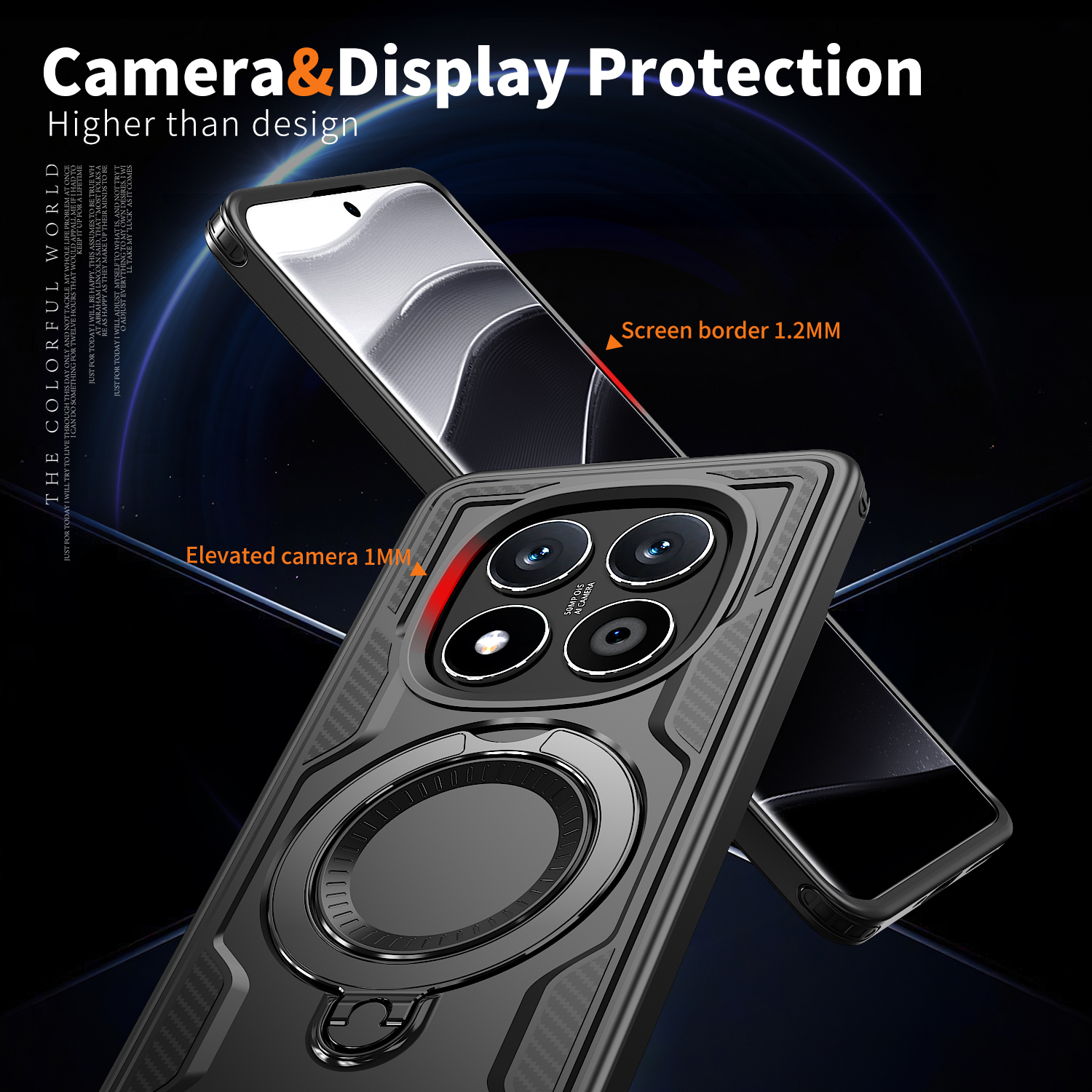 Stødsikkert pansercover til xiaomi redmi note 14 pro 5g magnetisk stativbeskyttelsesetui til redmy note 14 note 14 pro 5g bagcover