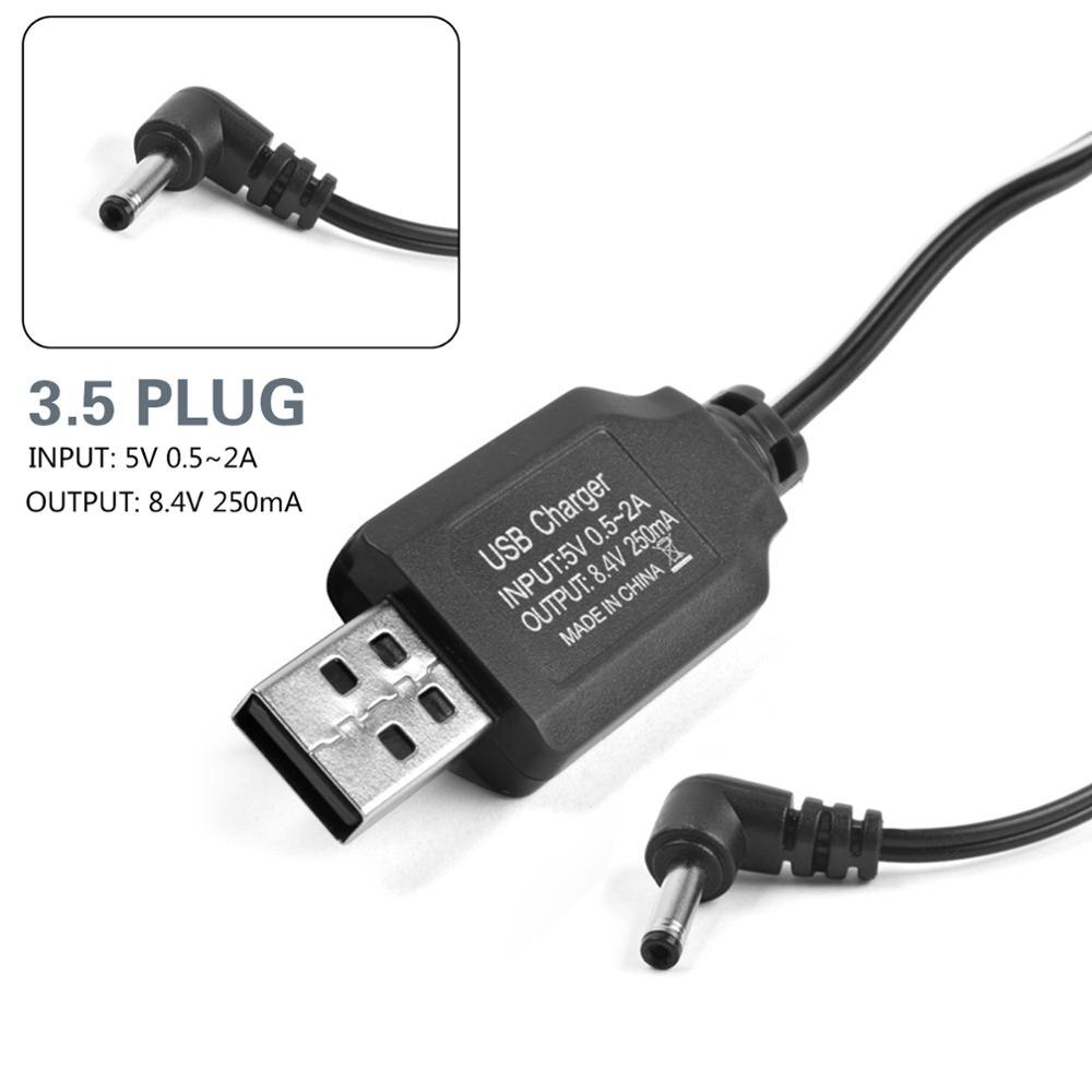 USB Ladekabel 250mA 9,6 V Batery Ni-CD/Ni-Mh Akku Ladegerät SM JST EL KET 2P 3P 3,5 Stecker Stecker Adapter: 3.5