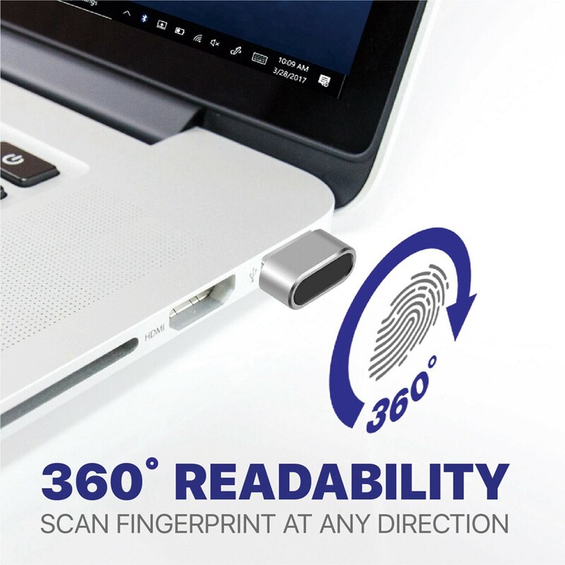 Usb fingeraftrykslæser til windows 10 hej, biometrisk scanner til laptops & pc