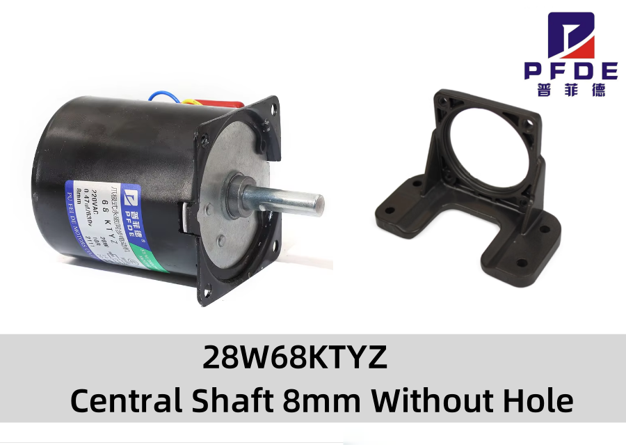 100KG 28W 68KTYZ 220 AC Permanent Magnet Synchronous Motor With Bracket CW/CCW Metal Geared Slow Speed 1 To 110RPM