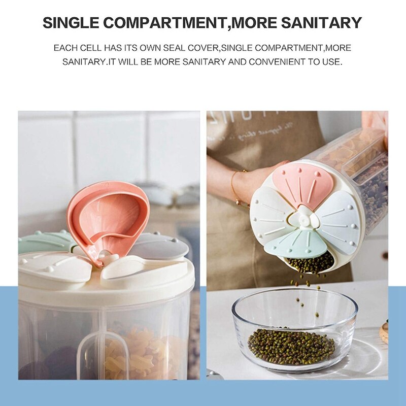 Airtight Kitchen Food Storage Containers 3L/102 Oz, Plastic Containers with Easy Lock Lids,Kitchen Pantry Organization