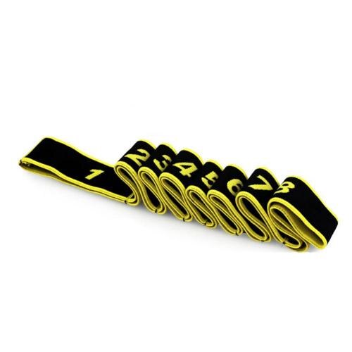 Gym Dance Stretching Band Yoga Pose Juiste Oefening Weerstand Elastische Band: YELLOW