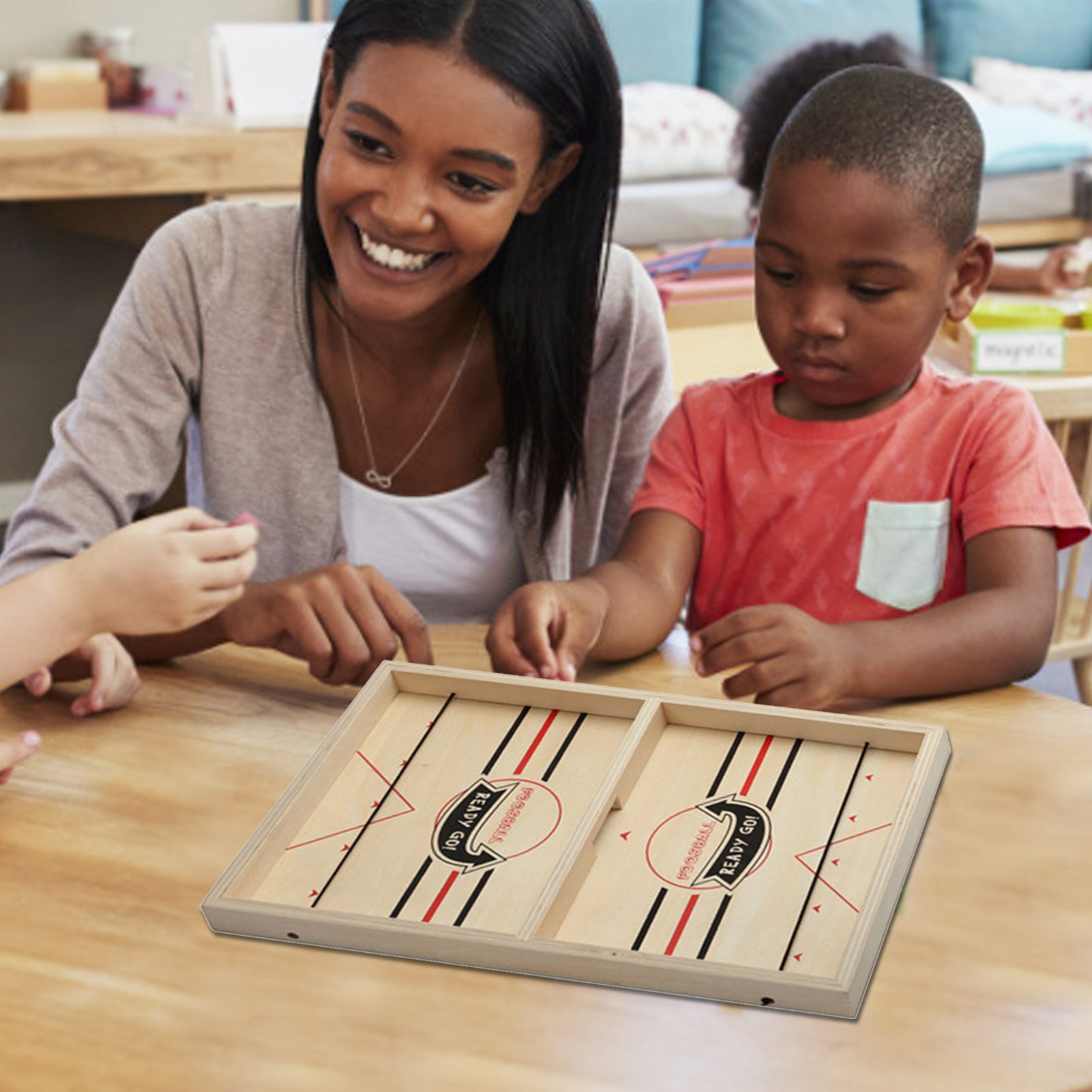 Foosball Winner-juegos de mesa de Hockey, juego de mesa rápido Puck, juguetes interactivos para padres e hijos para niños
