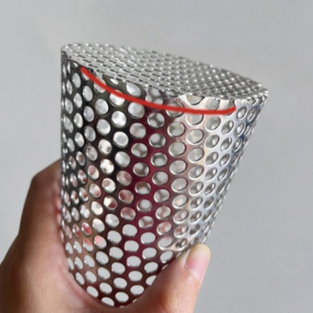 Dakgootbeschermers tegen verstopping, insecten- en vogelwerend, ronde dakgootafdekking, roestvrijstalen beschermers.