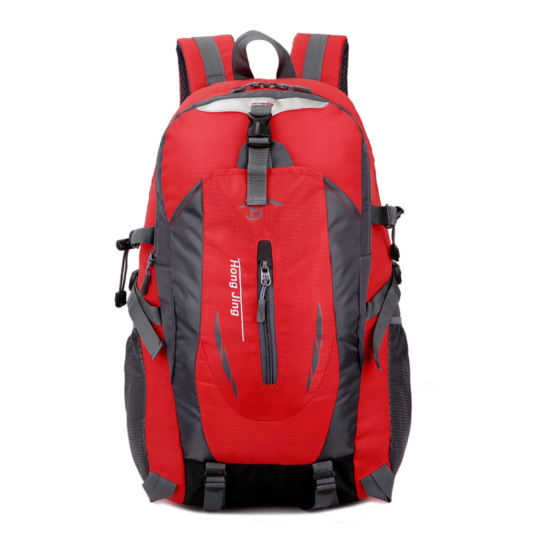 WEIXIER Softback Hübsche männer Student Wasserdicht Nylon Rucksack Mochila Escolar Reisetasche Rucksack Wandern Tasche: Red