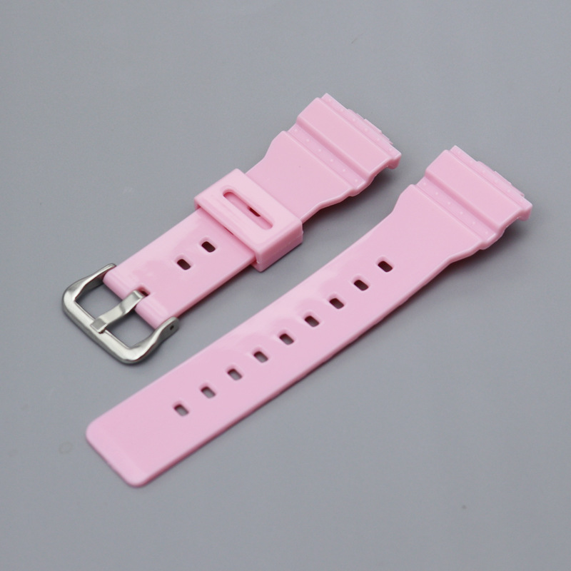 Correa de goma de resina para reloj Casio baby-g, repuesto de correa de reloj de 14mm, resistente al agua, accesorios para pulsera deportiva, BA-110/120/111/112: White black
