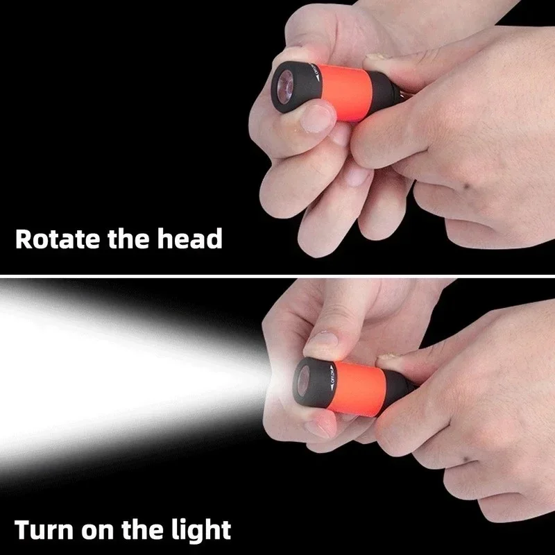 Mini LED Taschenlampe USB Aufladen Taschenlampe Schlüssel bund tragbare Tasche Taschenlampe wasserdichte draussen tragbare Beleuchtung