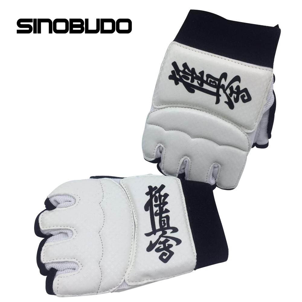 Guantes de kárate Kyokushin Kai, protectores de manos de lucha, Taekwondo, kárate, Kyokushin, Equipo de Boxeo