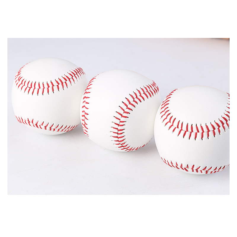 9 Inch Handmade Baseballs PVC Upper Rubber Inner Soft Rigid Baseball Balls Softball Ball Training Exercise