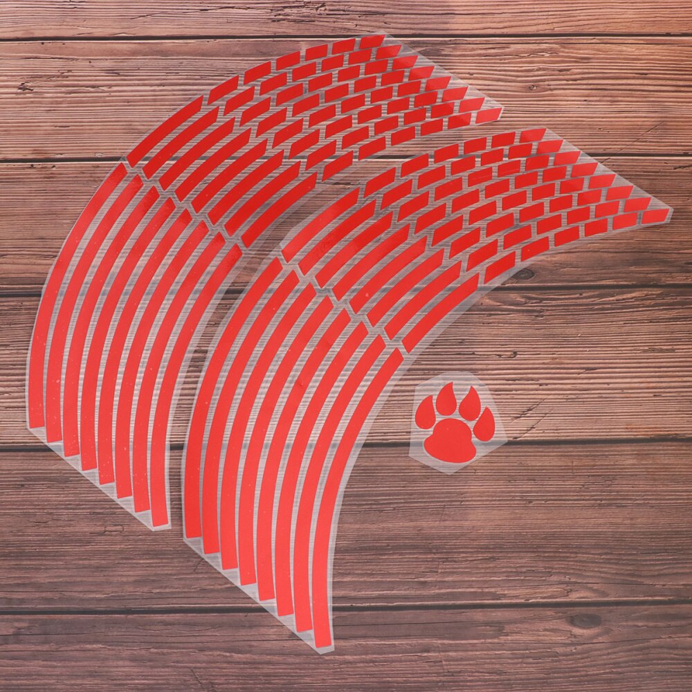 2pcs Motorcycle Wheels Sticker Wheel Hub Sticker Tire Decals Wheels Reflective Stickers for DIY