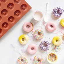 Cokytoop Siliconen Wafels Mold Ronde Rechthoekige Wafels Koken Gereedschappen Donut Bakvorm Donut Accessoires Veel Slots