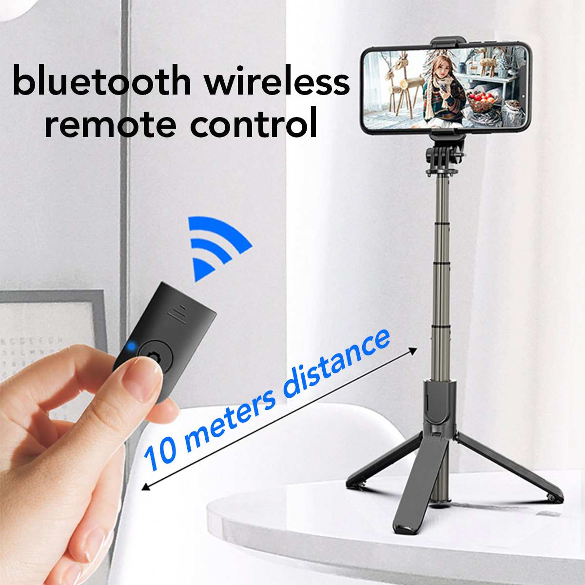 H5 stabilizzatore palmare monoasse cellulare registrazione Video Smartphone Gimbal Selfie Stick telecomando Bluetooth per Action Camera phone