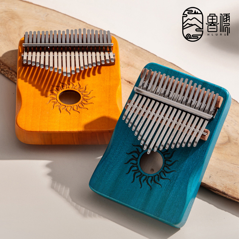 Hluru Kalimba 17 21 teclas Kalimba Piano de dedo madera maciza de arce Kalimba pulgar Piano teclado instrumento Musical Mbira para principiantes