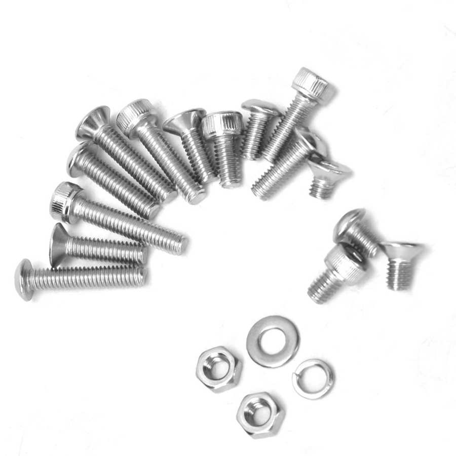 stainless wire sleeve insert threaded inserts 840 Pcs Screw Kit Pan Cylindrical Flat Screw Nut Washer Assortment Kit