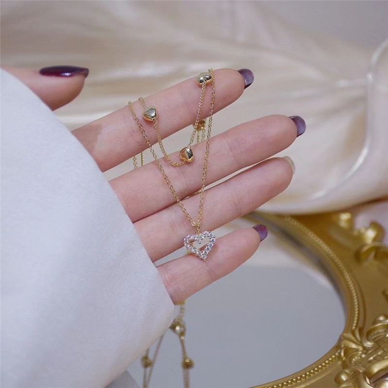 Korean Stainless Steel Choker Layered Necklace Women Punk Trendy Dainty Chain Statement Pendant Hip Hop Jewelry: x607