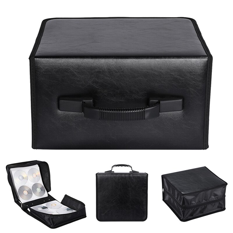 Bærbar 400 stk disk cd dvd kapacitet etui opbevaringsholder bæretaske organizer ærme pung cover taske box cd dvd opbevaring cover