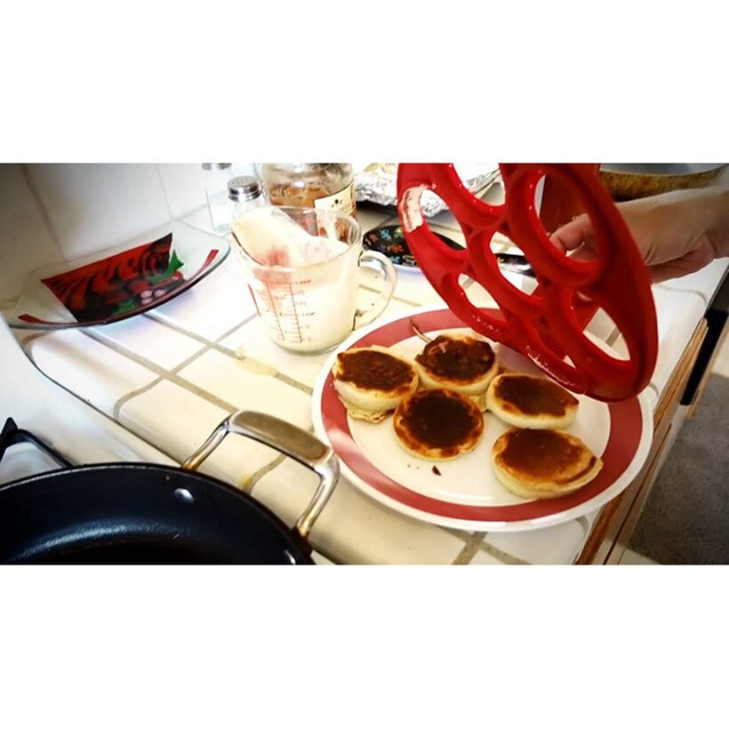 Non stick pandekagepande morgenmad maker æg omelette bageværktøjer perfekt pandekager pandekager maker